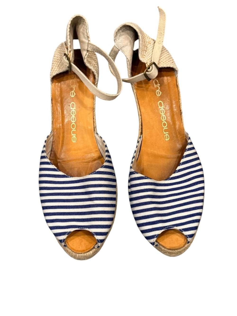 Andre Assous Womens Espadrille Wedge Sandal Size 10